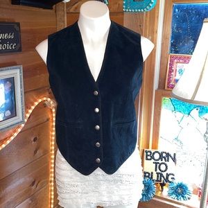 Scully Western Leather Vest New Never Worn